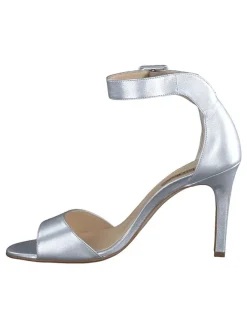 Paul Green Sandalen^Leder-Sandaletten in Silber