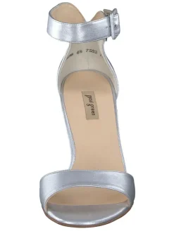 Paul Green Sandalen^Leder-Sandaletten in Silber