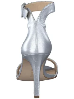 Paul Green Sandalen^Leder-Sandaletten in Silber