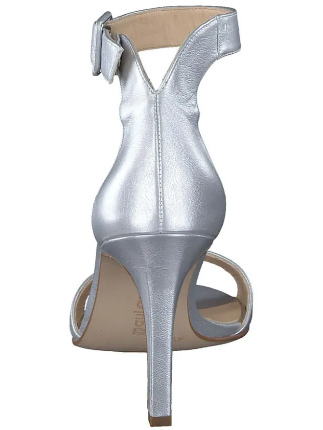 Paul Green Sandalen^Leder-Sandaletten in Silber