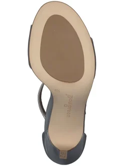 Paul Green Sandalen^Leder-Sandaletten in Silber