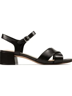 Leder-Sandaletten "Sheer35 Strap" in Schwarz>Clarks Clearance