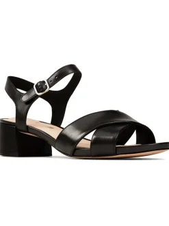 Leder-Sandaletten "Sheer35 Strap" in Schwarz>Clarks Clearance