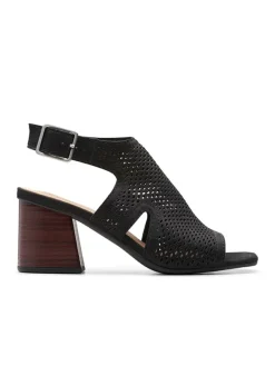 Clarks Sandalen^Leder-Sandaletten "Siara" in Schwarz