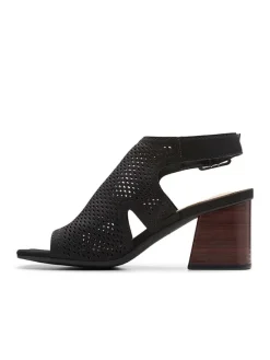 Clarks Sandalen^Leder-Sandaletten "Siara" in Schwarz