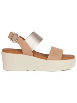 Leder-Sandaletten "Xand" in Beige>Geox Discount