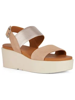 Leder-Sandaletten "Xand" in Beige>Geox Discount
