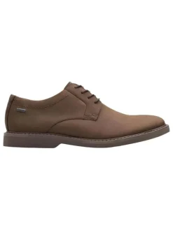 Clarks Schnürschuhe^Leder-Schnürschuhe "Atticus" in Braun