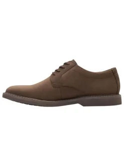 Clarks Schnürschuhe^Leder-Schnürschuhe "Atticus" in Braun