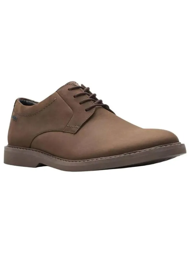Clarks Schnürschuhe^Leder-Schnürschuhe "Atticus" in Braun