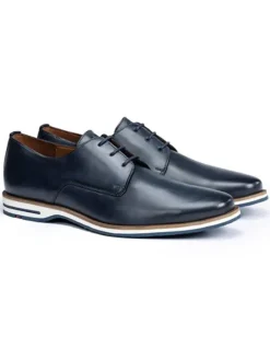 LLOYD Schnürschuhe^Leder-Schnürschuhe "Dakin" in Dunkelblau