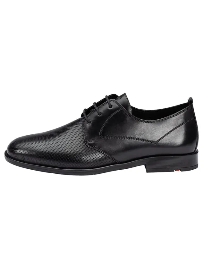 Leder-Schnürschuhe "Derby" in Schwarz>LLOYD Sale