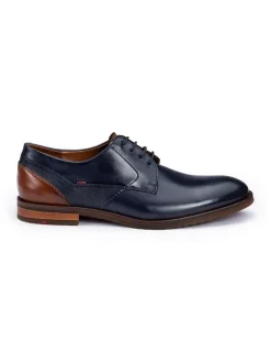 LLOYD Schnürschuhe^Leder-Schnürschuhe "Domino" in Dunkelblau/ Hellbraun