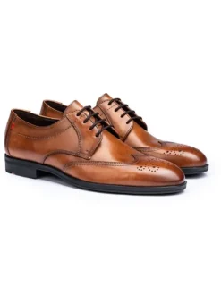 Leder-Schnürschuhe "Farley" in Hellbraun>LLOYD Outlet