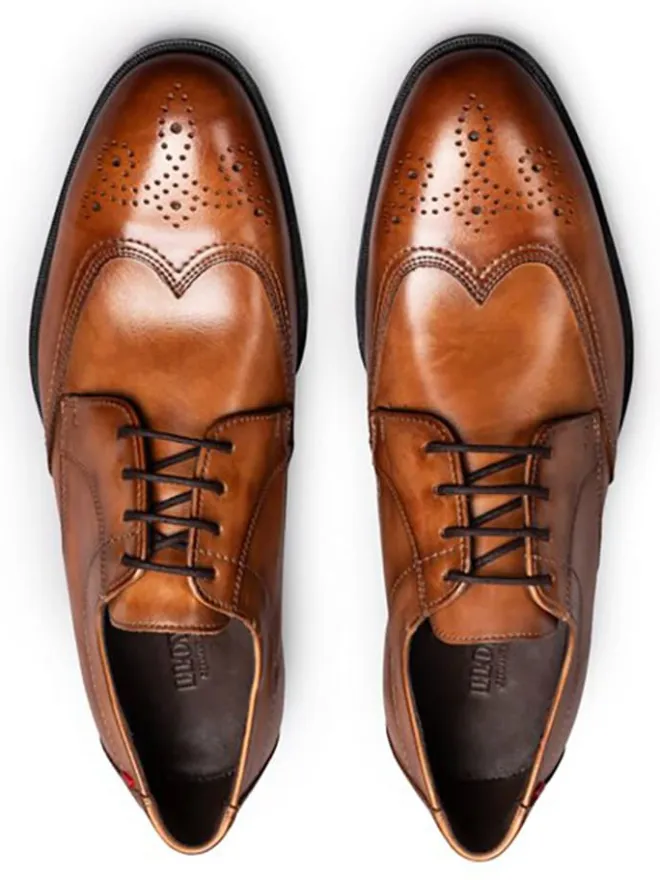 Leder-Schnürschuhe "Farley" in Hellbraun>LLOYD Outlet