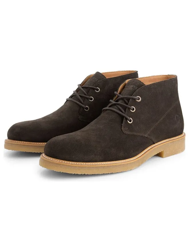Leder-Schnürschuhe "Ferryhill" in Braun>TRAVELIN' Hot