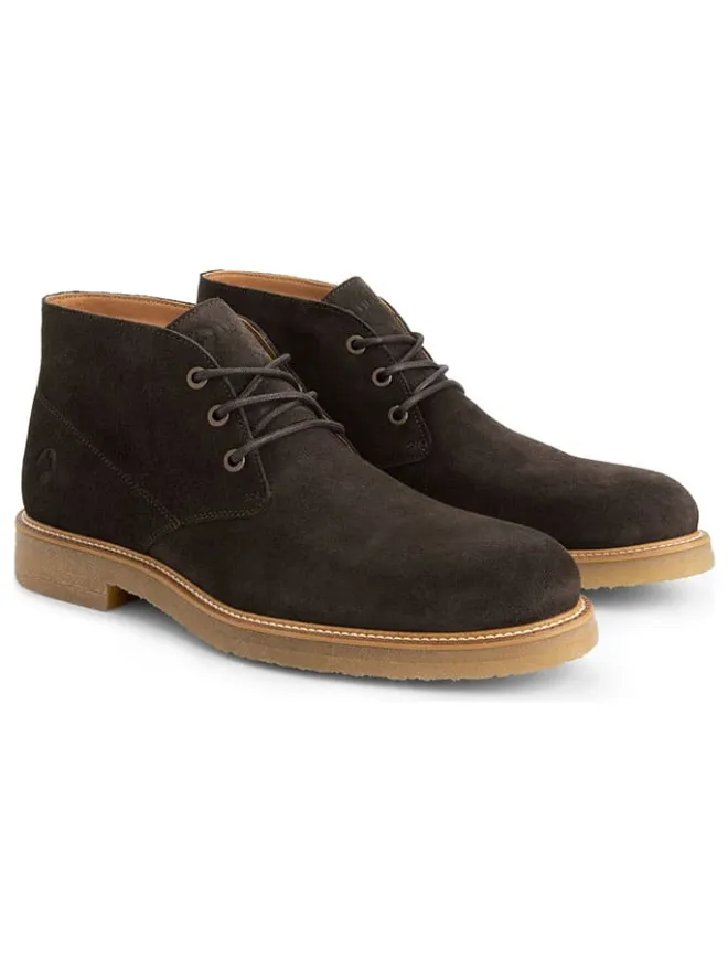 Leder-Schnürschuhe "Ferryhill" in Braun>TRAVELIN' Hot