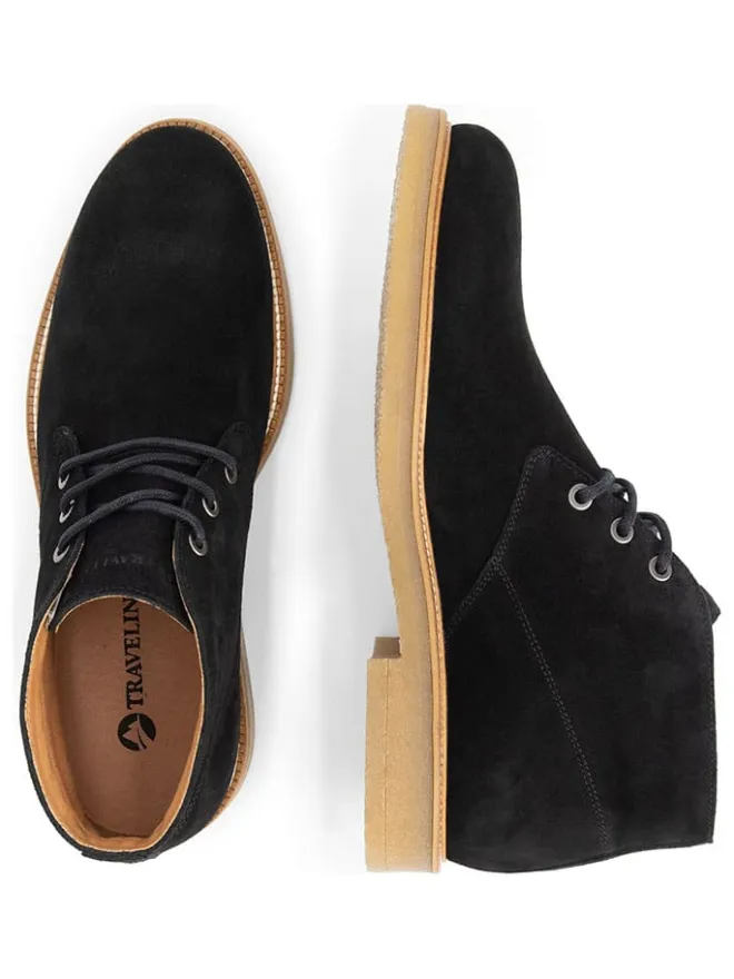 Leder-Schnürschuhe "Ferryhill" in Schwarz>TRAVELIN' Outlet