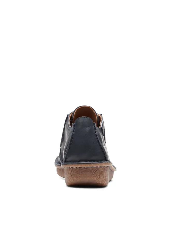 Clarks Schnürschuhe^Leder-Schnürschuhe "Funny Dream" in Dunkelblau