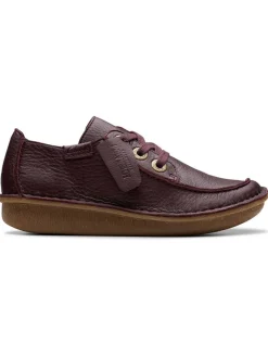 Leder-Schnürschuhe "Funny Dream" in Bordeaux>Clarks Online