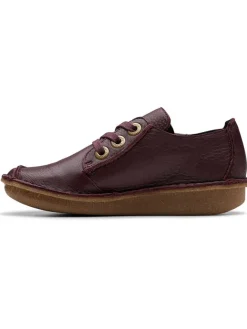 Leder-Schnürschuhe "Funny Dream" in Bordeaux>Clarks Online