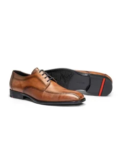 Leder-Schnürschuhe "George" in Hellbraun>LLOYD Discount