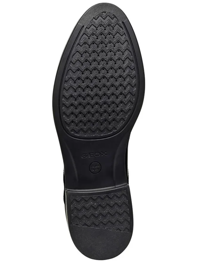 Geox Schnürschuhe^Leder-Schnürschuhe "Gladwin" in Schwarz
