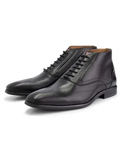 Leder-Schnürschuhe "Gold St." in Schwarz>DENBROECK Online