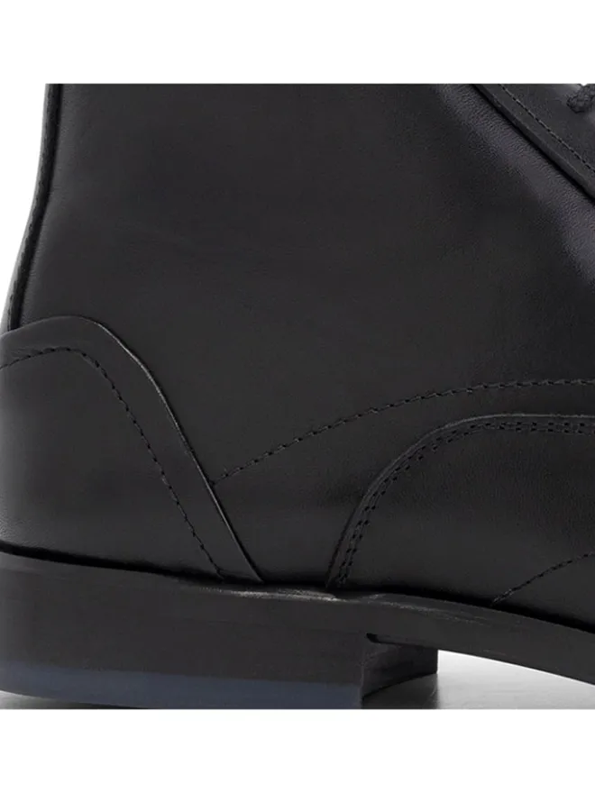 Leder-Schnürschuhe "Gold St." in Schwarz>DENBROECK Online