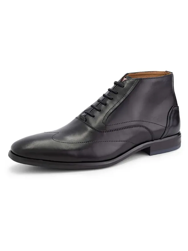 Leder-Schnürschuhe "Gold St." in Schwarz>DENBROECK Online
