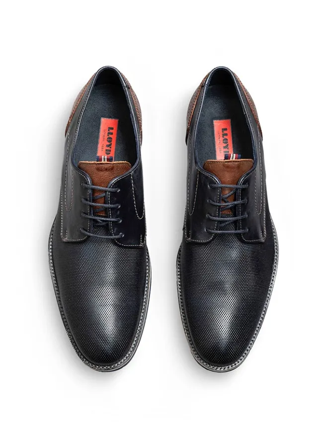 LLOYD Schnürschuhe^Leder-Schnürschuhe "Harris" in Dunkelblau/ Braun