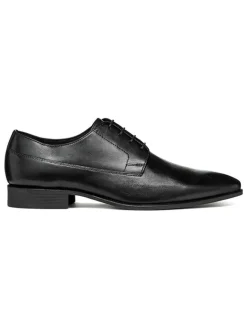 Geox Schnürschuhe^Leder-Schnürschuhe "High Life" in Schwarz