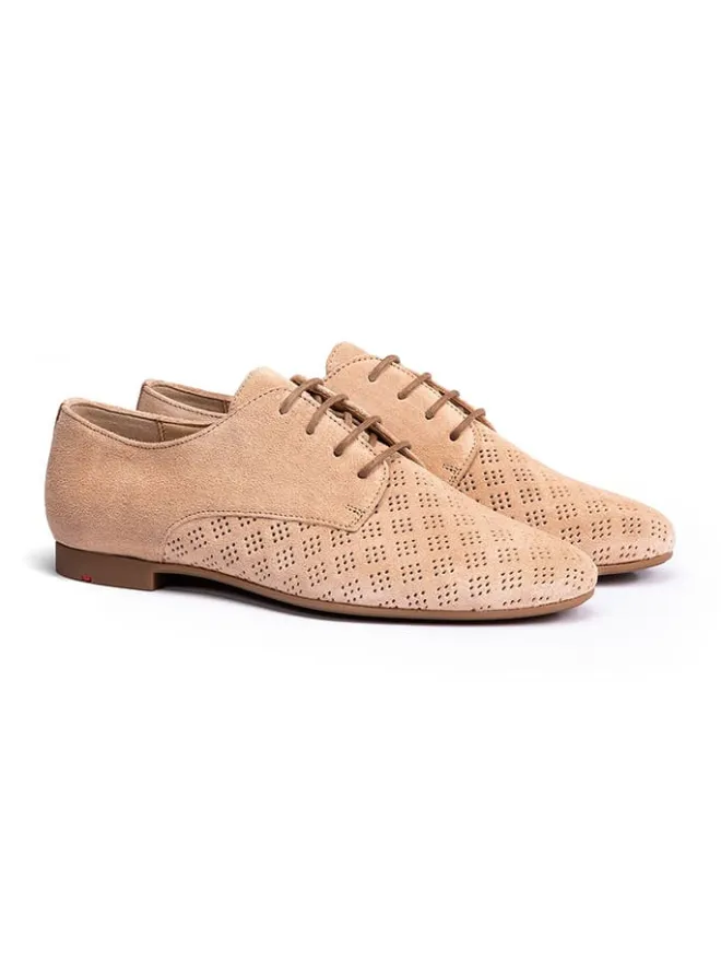 Leder-Schnürschuhe in Beige>LLOYD Hot