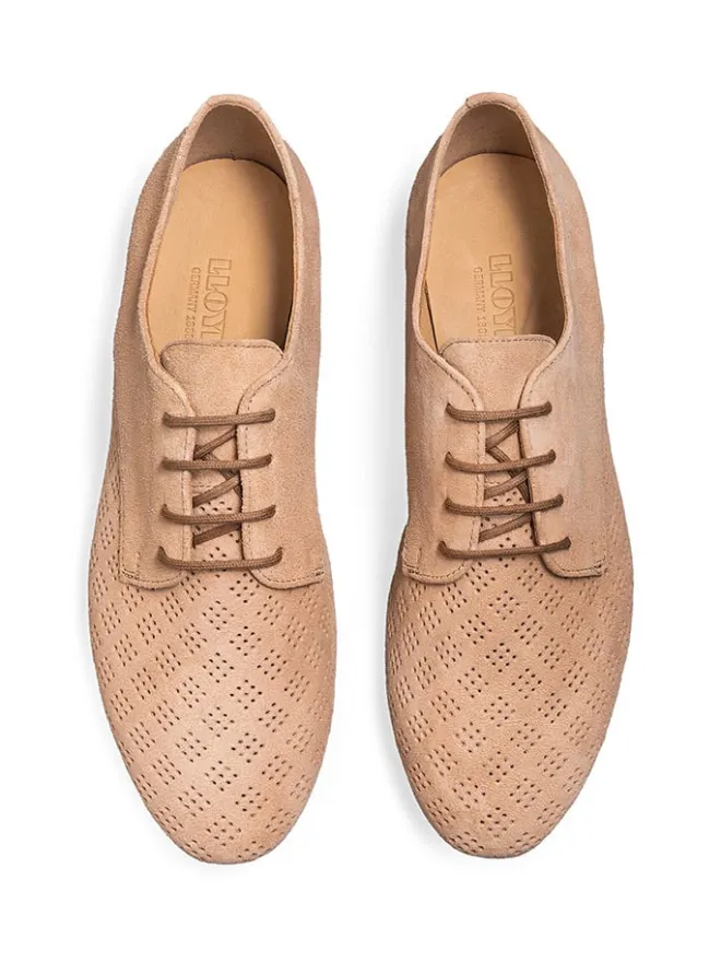 Leder-Schnürschuhe in Beige>LLOYD Hot