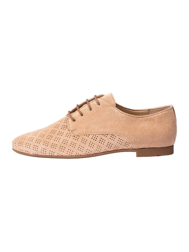 Leder-Schnürschuhe in Beige>LLOYD Hot