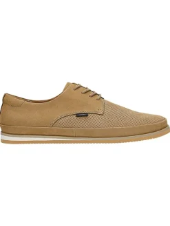 Wojas Schnürschuhe^Leder-Schnürschuhe in Beige