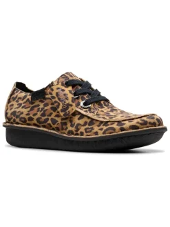 Leder-Schnürschuhe in Beige/ Hellbraun><noscript><img width=