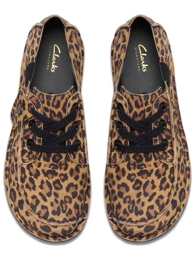 Leder-Schnürschuhe in Beige/ Hellbraun>Clarks Outlet