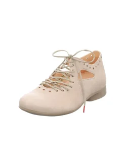 Leder-Schnürschuhe in Beige>Think! New