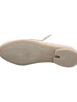 Leder-Schnürschuhe in Beige><noscript><img width=