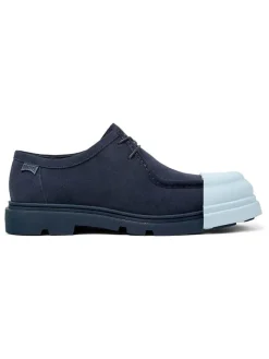 Camper Schnürschuhe^Leder-Schnürschuhe in Blau/ Hellblau