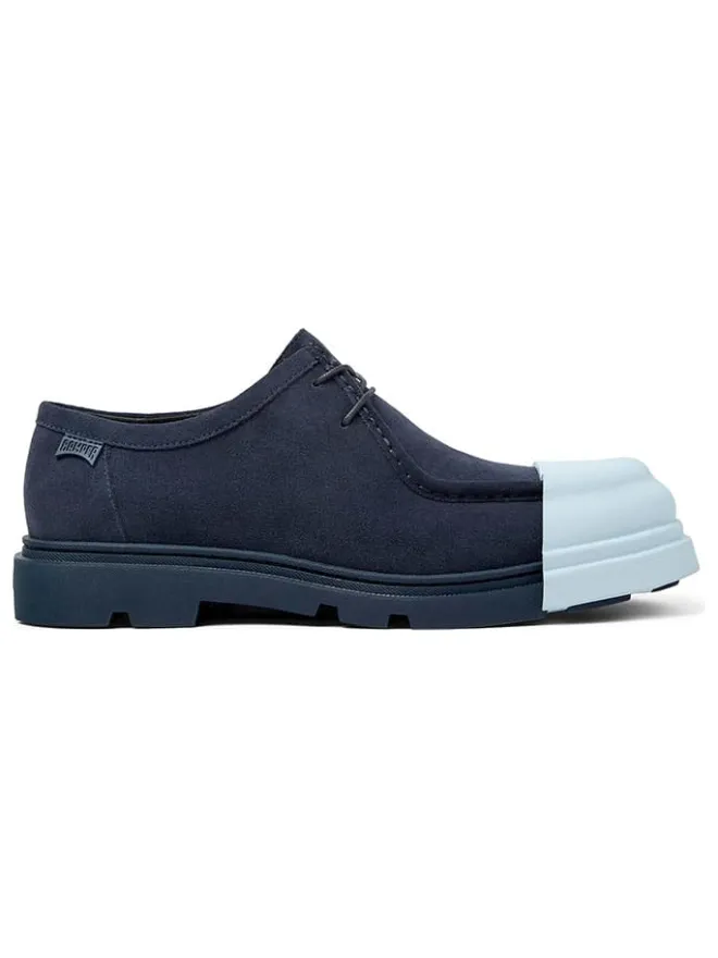Camper Schnürschuhe^Leder-Schnürschuhe in Blau/ Hellblau