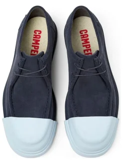 Camper Schnürschuhe^Leder-Schnürschuhe in Blau/ Hellblau
