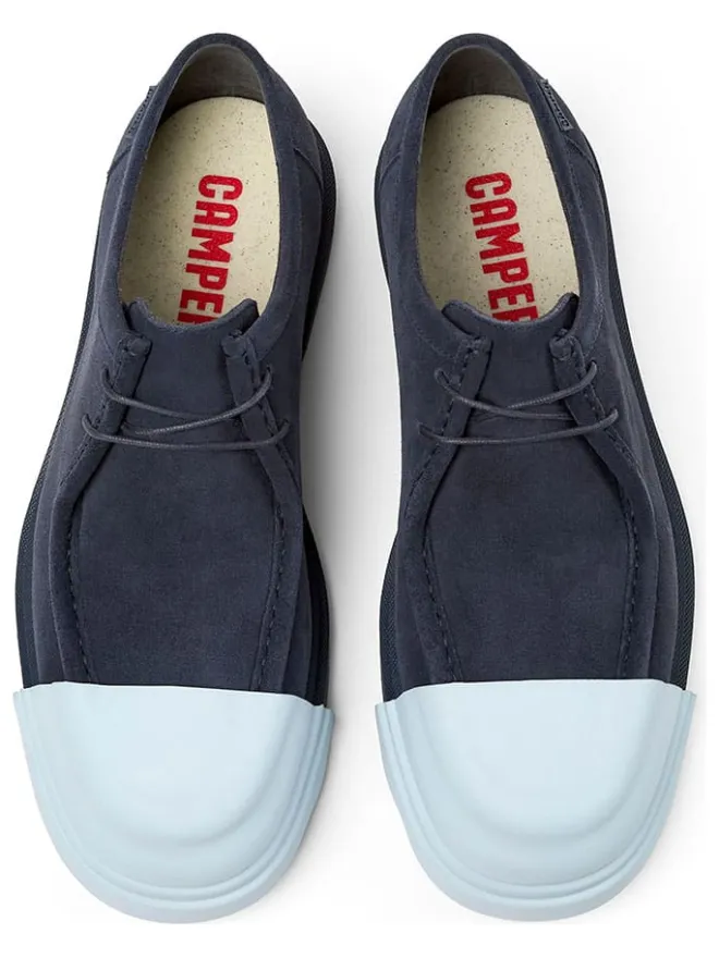 Camper Schnürschuhe^Leder-Schnürschuhe in Blau/ Hellblau