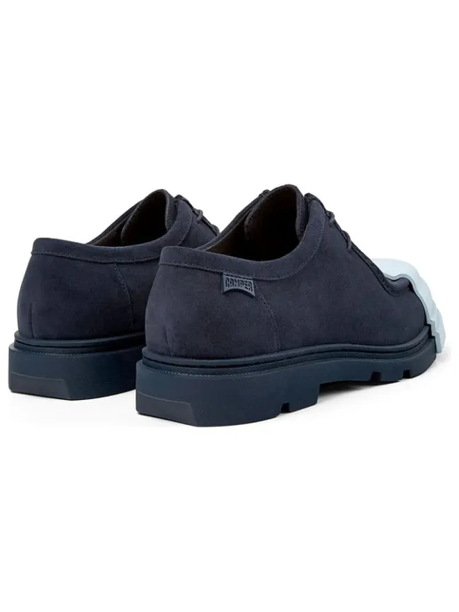 Camper Schnürschuhe^Leder-Schnürschuhe in Blau/ Hellblau