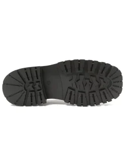 Leder-Schnürschuhe in Bordeaux><noscript><img width=
