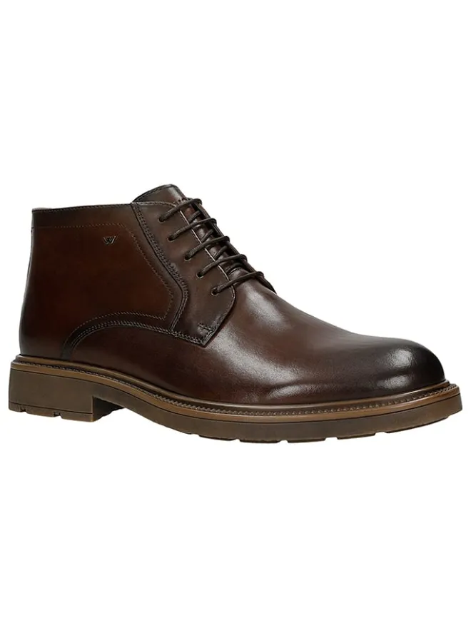 Wojas Schnürschuhe^Leder-Schnürschuhe in Braun