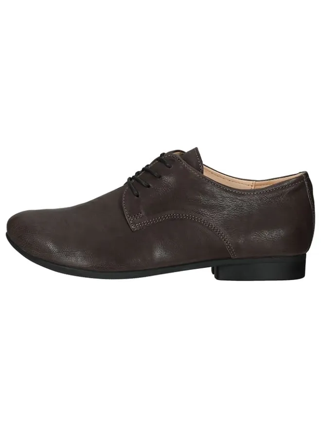 Leder-Schnürschuhe in Braun>Think! Outlet