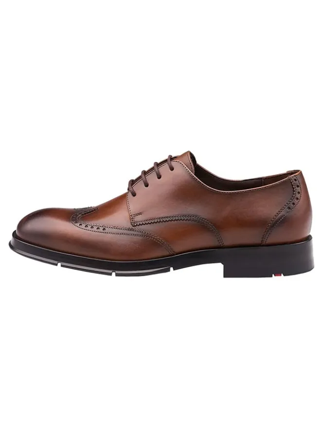 Leder-Schnürschuhe in Braun>LLOYD Clearance
