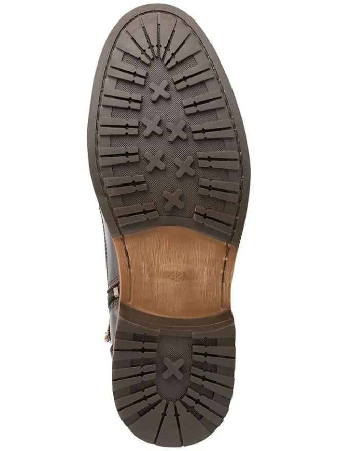 Leder-Schnürschuhe in Braun>TRAVELIN' Discount